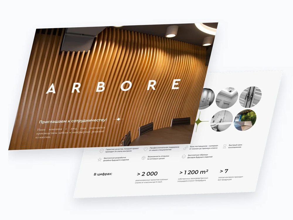 Desktop presentation slides