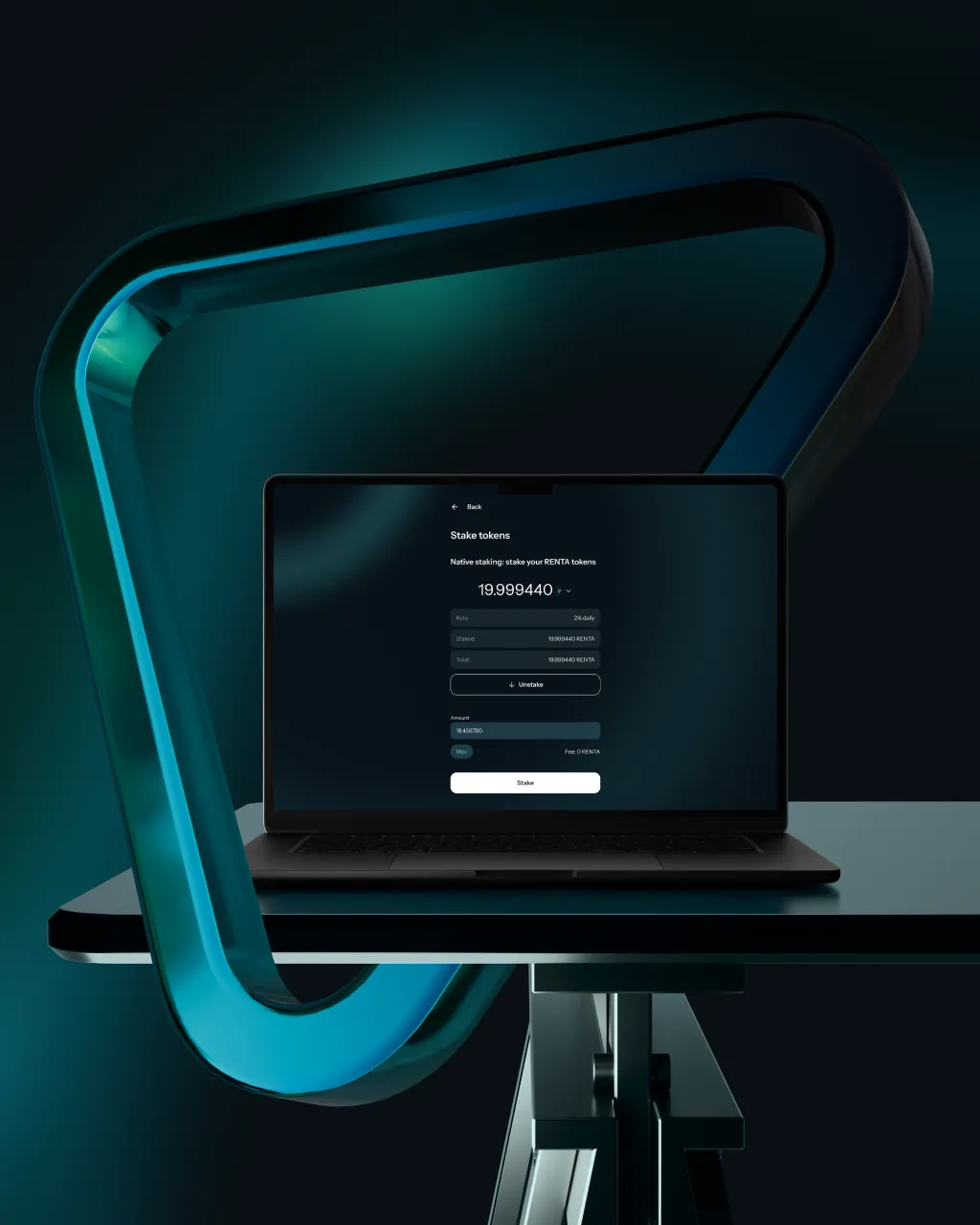 Closing case sheet with the product shown on a laptop.